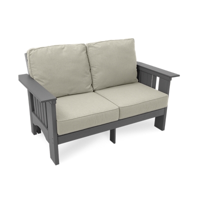 Deep Seat Cushion Bench w/Arms