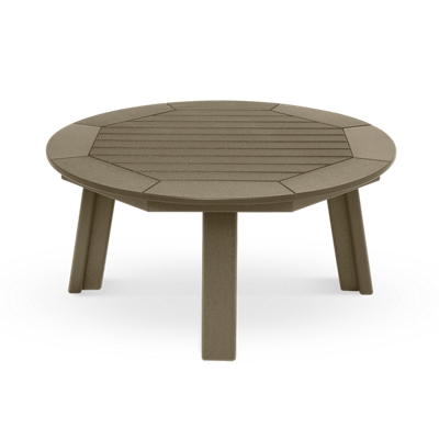 Round Framed Coffee Table - 38"D