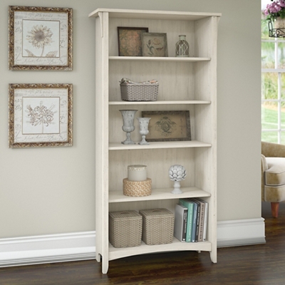 Salinas Five Shelf Bookcase with Adjustable Shelves - 63"H