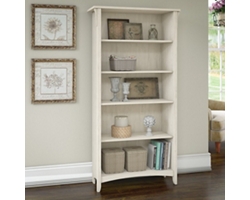 Salinas Five Shelf Bookcase with Adjustable Shelves - 63"H
