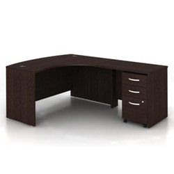 Series C Bow Front L-Shaped Desk - Left or Right Return