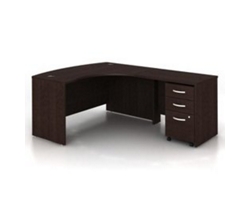 Series C Bow Front L-Shaped Desk - Left or Right Return