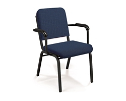 Premium Upholstered Stack Chair with Arms.