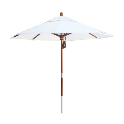 9 Umbrella With Wood Pole And Pulley Lift By California Umbrella Nbf Com