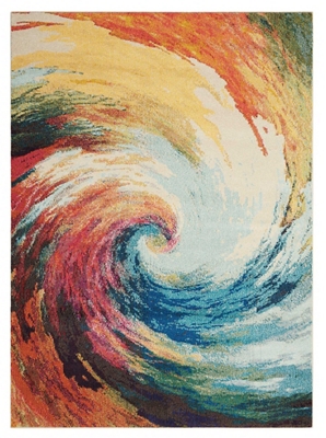 Colorful Swirl Rug 7'10"x10'6"