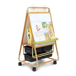 Bamboo Teaching Easel with Recycled Tubs