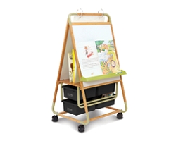 Bamboo Teaching Easel with Recycled Tubs