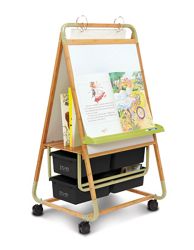 Bamboo Teaching Easel with Recycled Tubs
