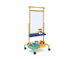 Bamboo Deluxe Chart Stand with Vibrant Tubs