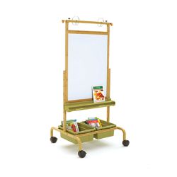 Bamboo Deluxe Chart Stand with Sage Tubs