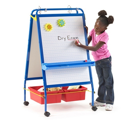 Two-Sided Early Learning Station - 26.5"W x 48"H