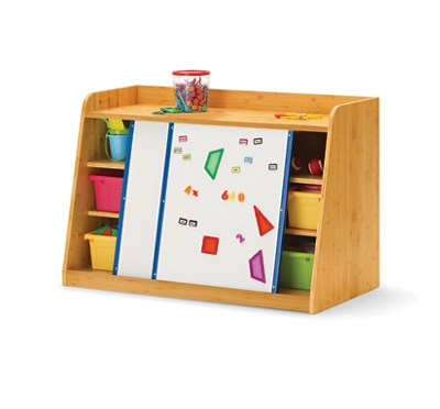 Bamboo Write Store Shelf w/ 2 Boards and Tubs - 45.5"W x 23"D
