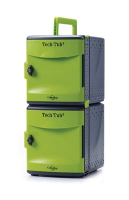 Tech Tub2 Ten Tablet Charging and Storage Tub with USB Hub