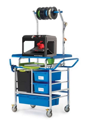 Tech Tub MakerSpace Storage Cart w/ Trays