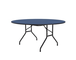 Round Folding Table with Color Tops 60" Diameter