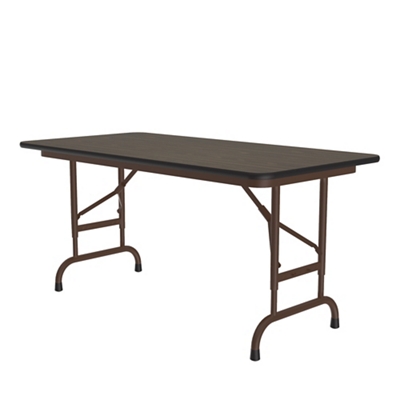 Adjustable Height Folding Table 24"W x 48"L x 22-32"H