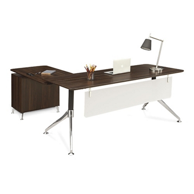 Astoria Two Tier L Desk With Reversible Return 71 W By Nbf