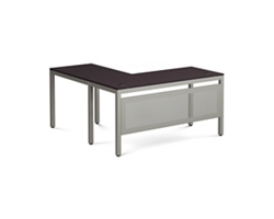 At Work Reversible Bowfront L-Shaped Desk - 71