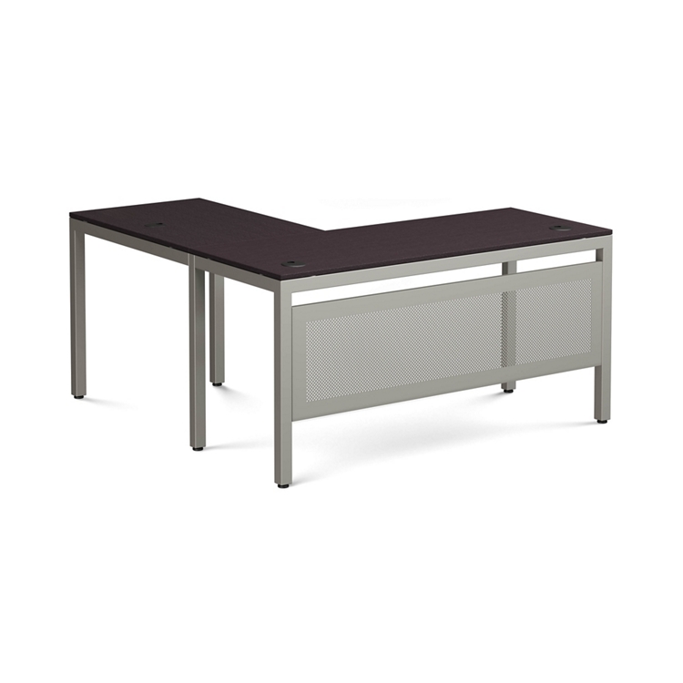 At Work Reversible L-Shaped Desk with Modesty Panel - 72