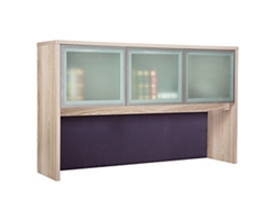 At Work Hutch with Glass Doors - 60"W