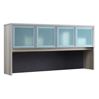 At Work Hutch with Glass Doors - 72"W