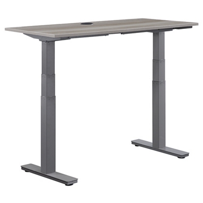 Metropolitan Adjustable Height L-Shaped Desk with Left Return by NBF  Signature Series