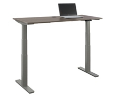 At Work Adjustable Height Desk - 60"W x 24"D