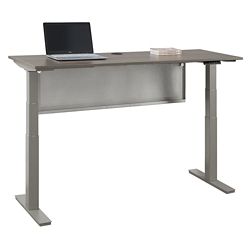 At Work Adjustable Height Desk with Modesty Panel -71"W