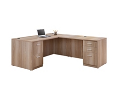 At Work Reversible L-Shaped Desk - 66"W