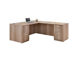 At Work Reversible L-Shaped Desk - 66"W