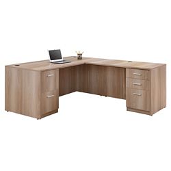 At Work Reversible L-Shaped Desk - 66"W
