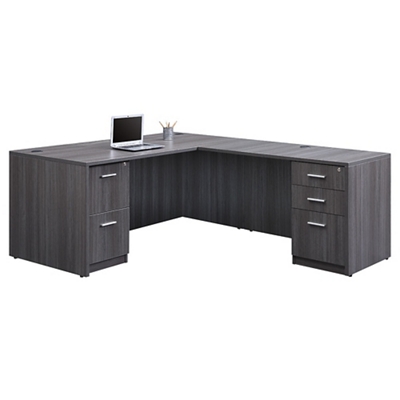 At Work Reversible L-Shaped Desk- 71"W