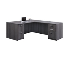At Work Reversible L-Shaped Desk- 71"W