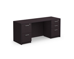 Westgate Double Pedestal Desk Credenza 66