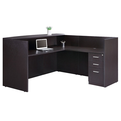 District Reversible Height-Adjustable L-Shaped Desk by NBF Signature Series