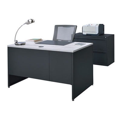 Carbon Desk and Lateral File Set