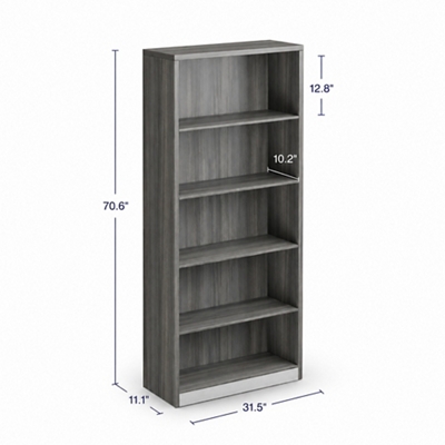 At Work 5 Shelf Bookcase - 32