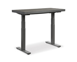 Rivet Reversible Height Adjustable L-Shaped Standing Desk - 72”Wx72”D
