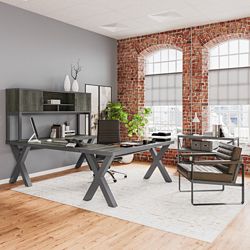 Rivet U-Shaped Desk Office Furniture Set