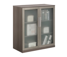 At Work Storage Cabinet with Glass Doors