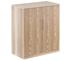 At Work Storage Cabinet with Wood Doors
