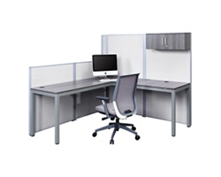 At Work Panel L-Shaped Desk Set