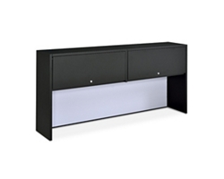 Carbon Hutch with Tack Board 72"Wx15"D