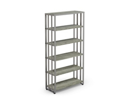 Rivet 5-Shelf Bookcase – 71”H