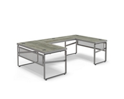 Rivet 59" U-Shaped Desk – 59"Wx101"D