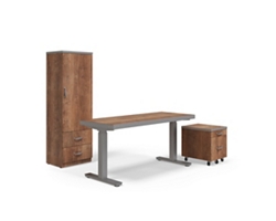 Rivet 48" Adjustable-Height Desk Office Set
