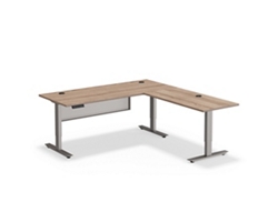 At Work Height Adjustable Right L-Shaped Standing Desk - 71