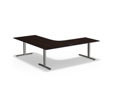 At Work Height Adjustable Left L-Shaped Standing Desk - 71