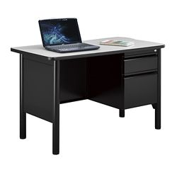 Stahl Single Pedestal Desk - 48"W x 24"D