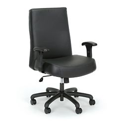 Everest 24-Hour Big & Tall Mid-Back Leather Chair